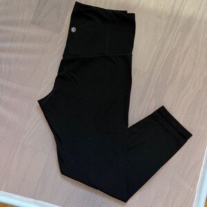 Athleta Ultra High Rise Elation 7/8 Black Leggings
